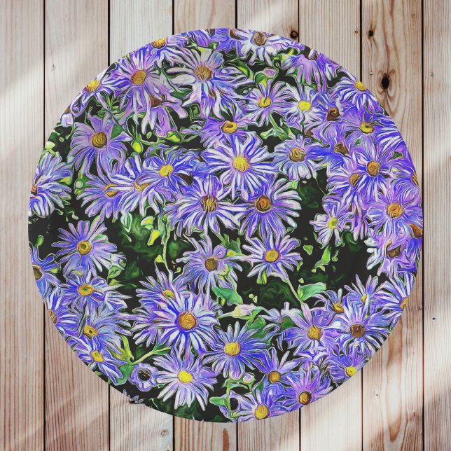 Purple Daisies Galore Paper Plate (Creator Uploaded)