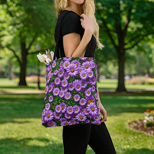 Purple Daisies Tote Bag