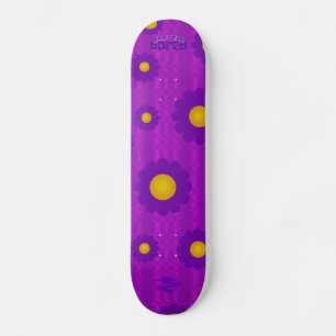 Purple Daisy Brattle Bored Skateboard