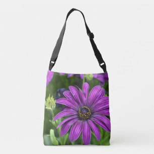 Purple Daisy Crossbody Bag