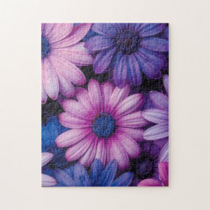 Purple Daisy Delight Jigsaw Puzzle: A Floral Fanta Puzzle