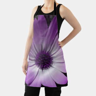 Purple Daisy Flower Apron
