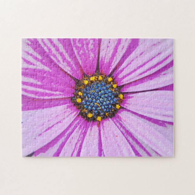 Purple Daisy Flower Art Puzzle (Horizontal)