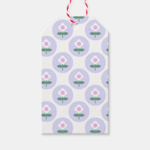 Purple Daisy Flower Baby Shower in Bloom Party Gift Tags