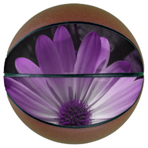 Purple Daisy Flower Basketballs