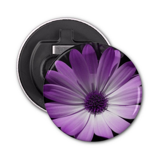 Purple Daisy Flower Bottle Opener (Front)