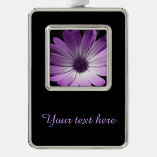 Purple Daisy Flower Customisable Ornament