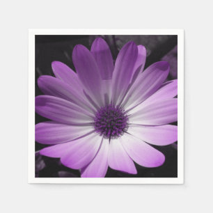 Purple Daisy Flower Napkins