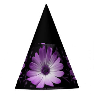 Purple Daisy Flower Party Hat