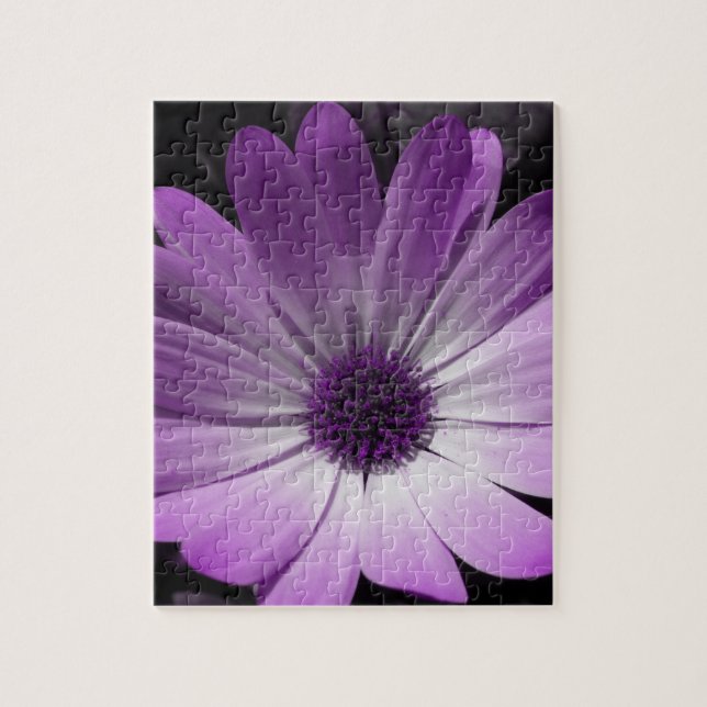 Purple Daisy Flower Puzzle (Vertical)