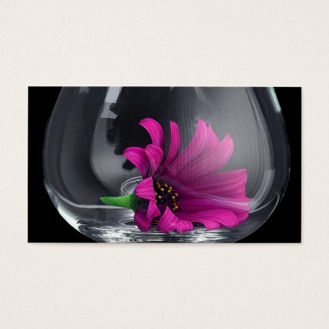 Purple Daisy in Glass (Front)