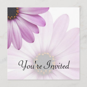 Purple Daisy Invitation