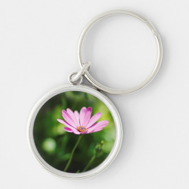 Purple Daisy Key Ring (Front)