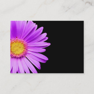 Purple Daisy on Black Customised DaisiesTemplate Business Card