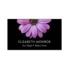 Purple Daisy on Black Hair Stylist Makeup Salon