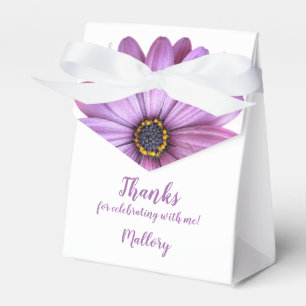 Purple Daisy Tent Style Party Favour Boxes