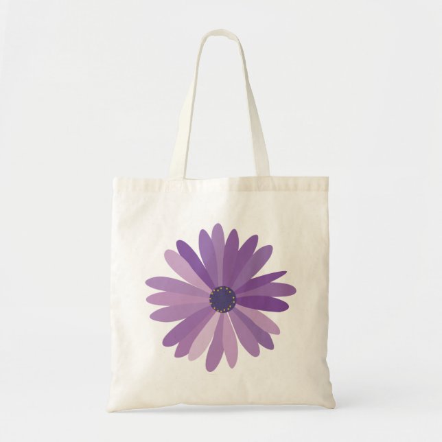 Purple Daisy Tote Bag (Front)