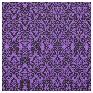 Purple Damask Fabric