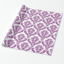 Purple Damask Pattern
