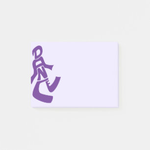Purple Dance Figure Post-It Notes
