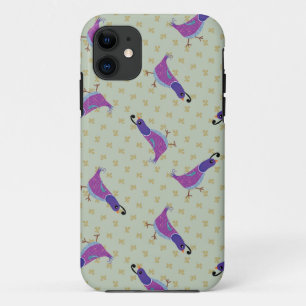 Purple Dancing Quail Pattern iPhone 5/5S Case