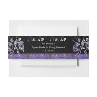 Purple Dancing Skeletons Gothic Wedding