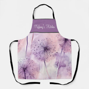 Purple Dandelions Apron