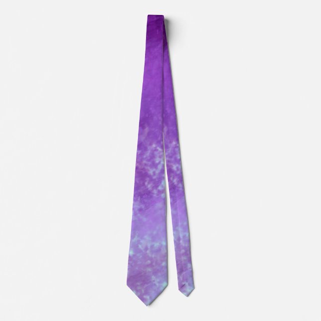 Purple Dark Cloud Effect Tie – Stand Out in Style (Front)