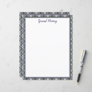 Purple Dark Green And White Fancy Paper Sheet
