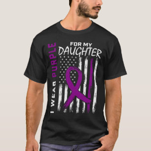 Purple Daughter Pancreatic Cancer Awareness Usa Fl T-Shirt
