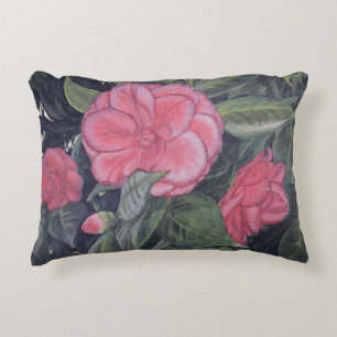 Purple Dawn Camellia Pillow
