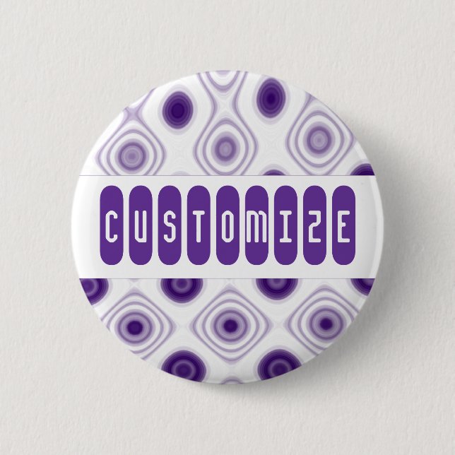 Purple Daze 6 Cm Round Badge (Front)