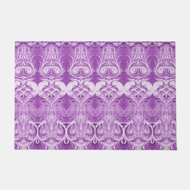 Purple Decorative Doormat (Front)