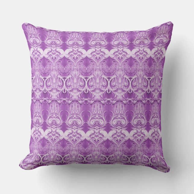 Purple Decorative Throw Pillow (Front)