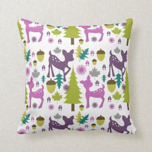 Purple Deer Pillow