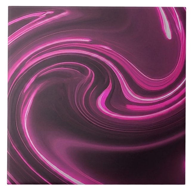 Purple Delight Ceramic Tile (Front)