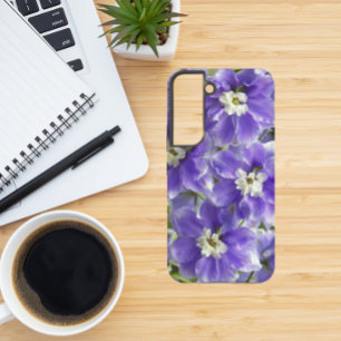 Purple Delphinium Flowers Floral Samsung Galaxy Case