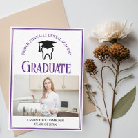 Purple Dental School Photo Custom Graduation