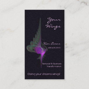 Purple Dervish Abstract Art Appointment Card