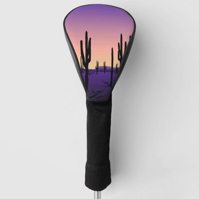 Purple Desert Golf Head Cover (Front)