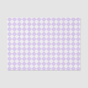 Purple Diamond Chequered pattern Tissue Paper