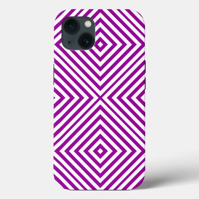 Purple Diamond Chevron @ Emporiomoffa Case-Mate iPhone Case (Back)