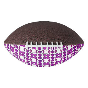 Purple Diamond Design Football