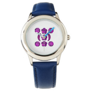 Purple Diamond Design Watch