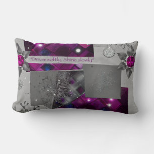"Purple Diamond Dream Pillow" Lumbar Cushion