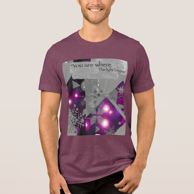 Purple Diamond Glow Tee (Front)
