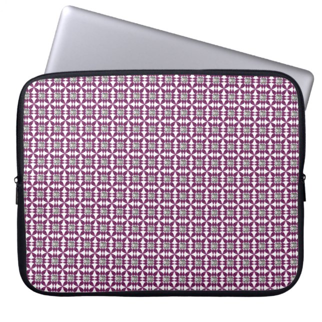 Purple Diamond Laptop Sleeve (Front)