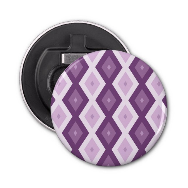 Purple diamond pattern bottle opener (Front)