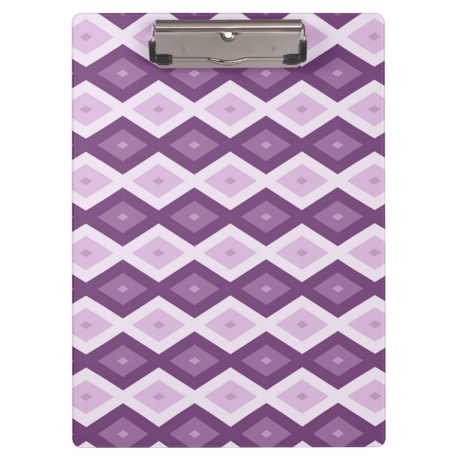 Purple diamond pattern clipboard (Front)