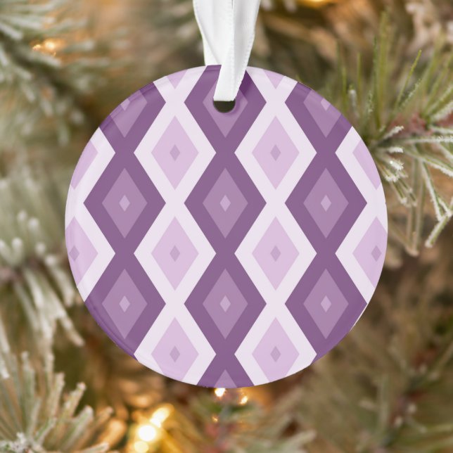 Purple diamond pattern ornament (Tree)